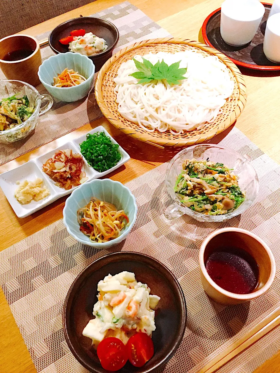 ポテトサラダ、ザルうどん|papinさん