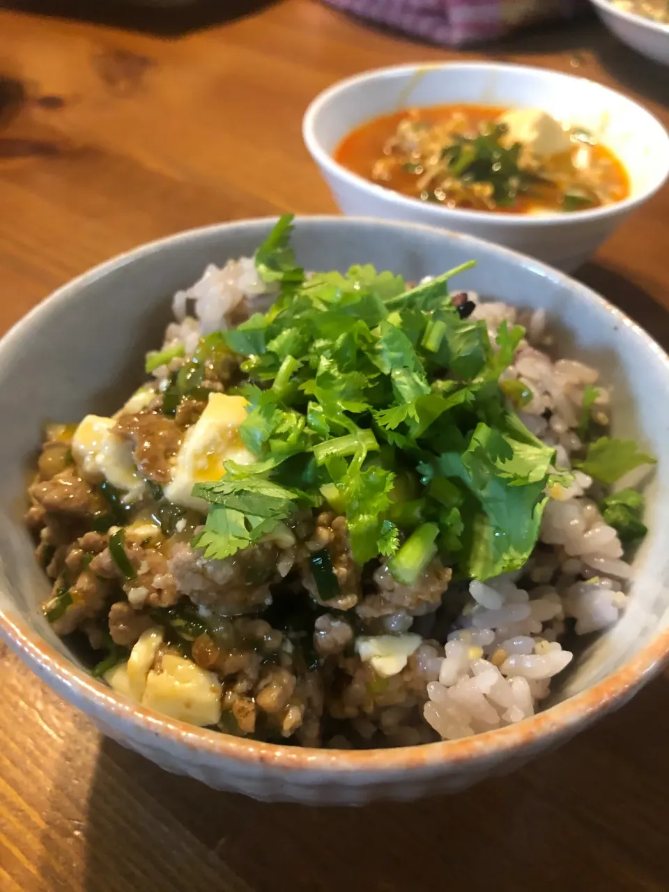 5/15の夕食　麻婆豆腐丼|yoneさん