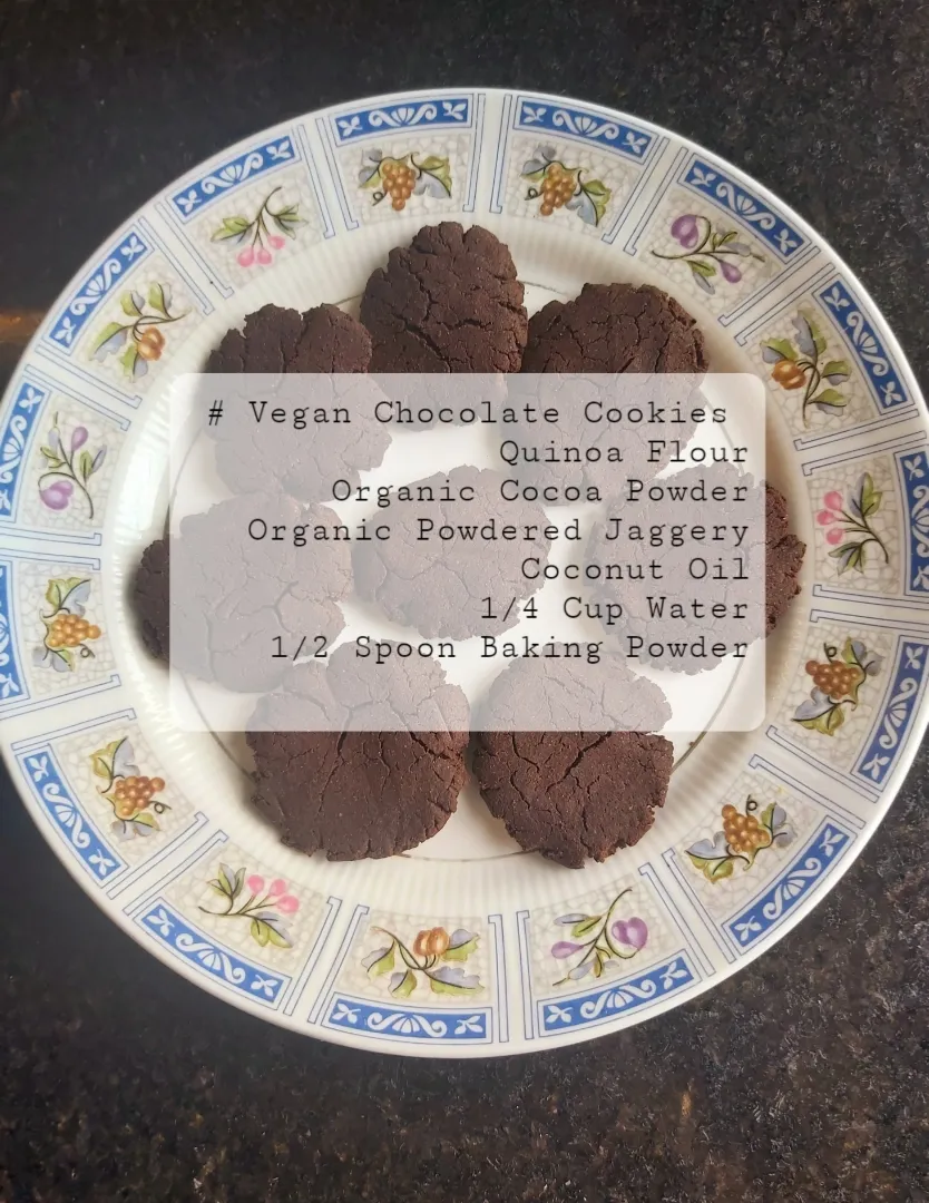 Snapdishの料理写真:#Vegan Chocolate Cookies|Khush Dさん