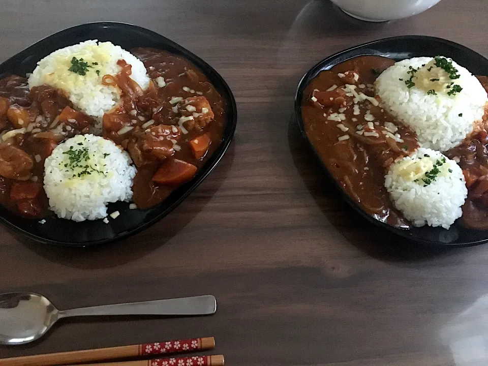 豚肉ゴロリカレー(^🐽^)|にゃふてんさん