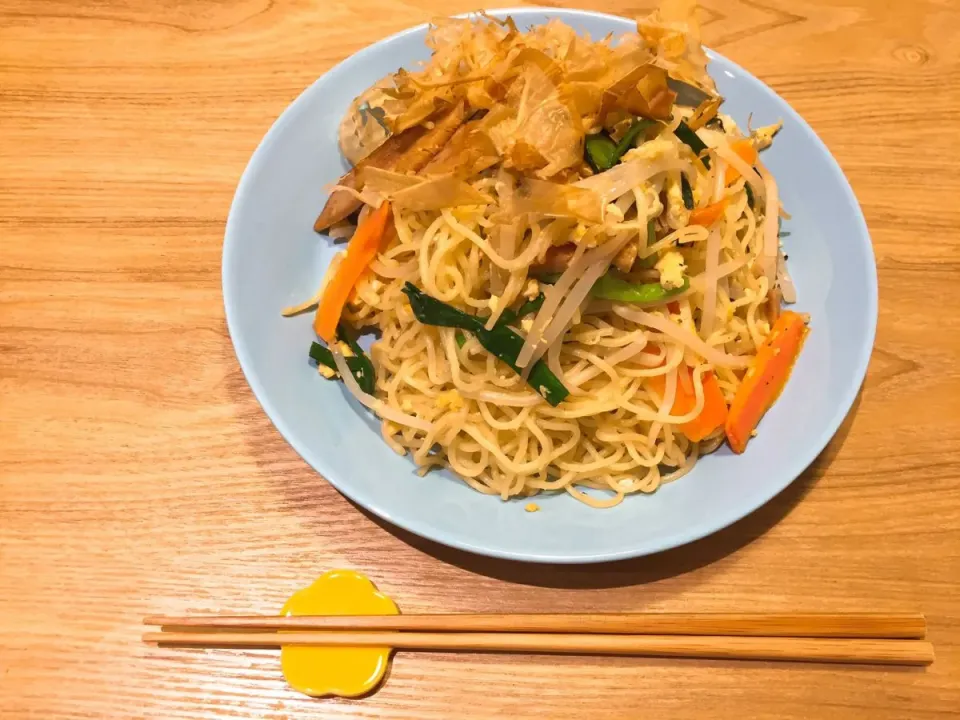 ランチョンミートが決め手！チャンプルー風焼きそば|入月陽平さん