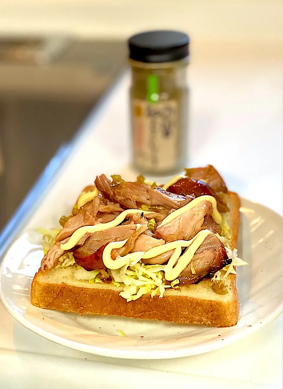 照り焼きチキンのマヨトースト|かっちゃん杉さん