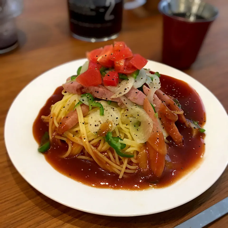 Snapdishの料理写真:あんかけパスタ🍝|くろあおさん