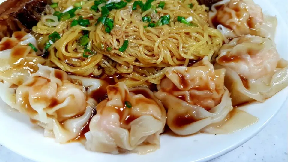 braised brisket and wonton lomein|steven z.y.さん