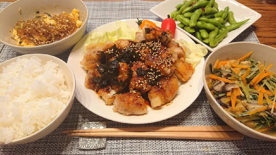 🐔おうちで中華定食|くみけるさん