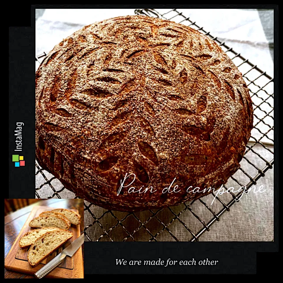 Pain de campagne with raisin starter|カンカンさん