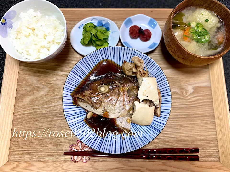 天然カンパチあら煮定食|emiさん