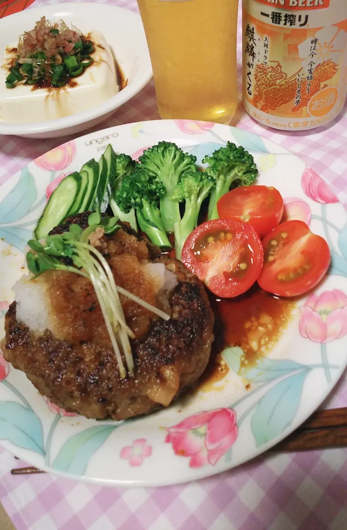 レンコン入り和風ハンバーグ😋🍴💕|オレンジチョコさん