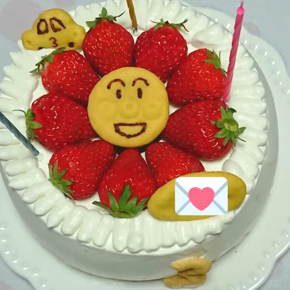 Snapdishの料理写真:お誕生日ケーキ🎂|☆ちび☆さん