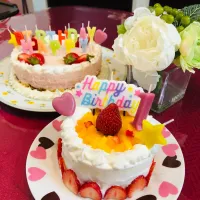 Snapdishの料理写真:１歳お誕生日ケーキ💕|Yteraさん