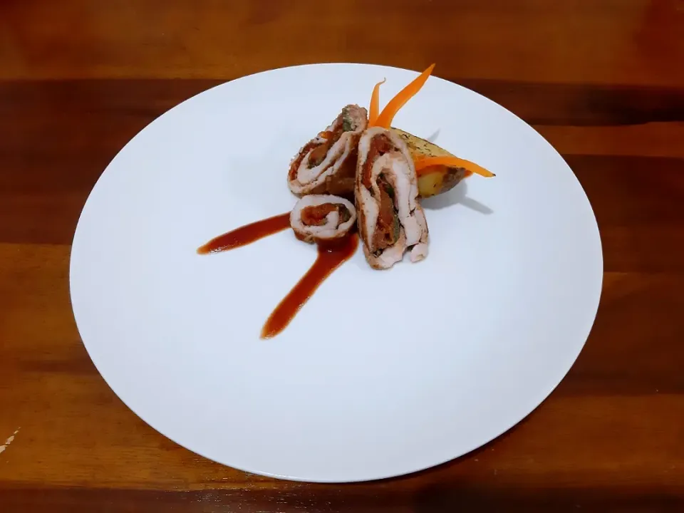 Saltimbocca de cerdo.|Yaribel Abadさん