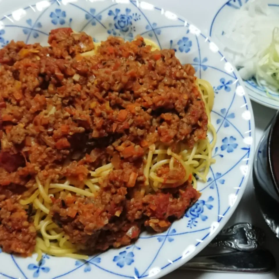 Snapdishの料理写真:ミートソースパスタ|☆ちび☆さん