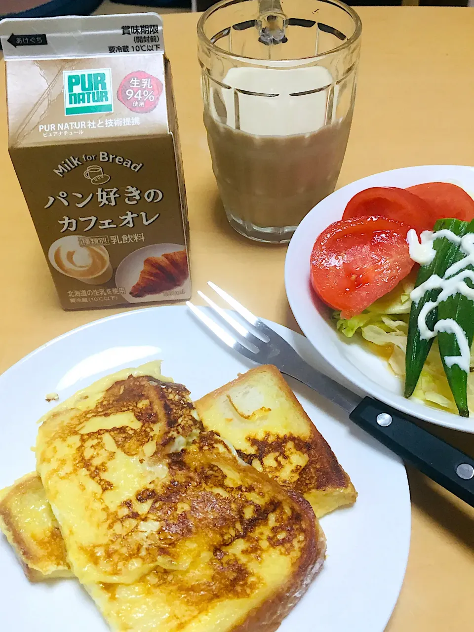 単身赴任中の男飯(パン好きのカフェオレ)|おおもりの星さん