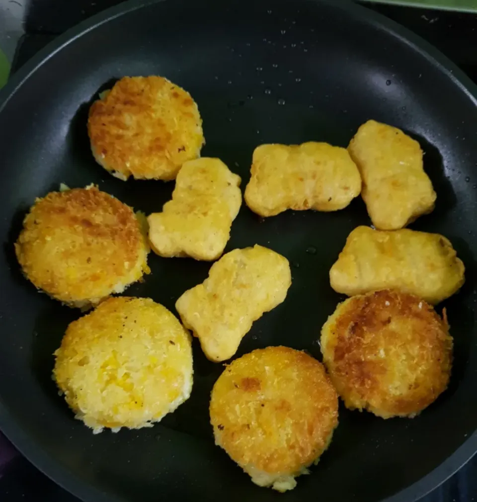 shrimp & chicken nuggets|patcookingfeverパットさん