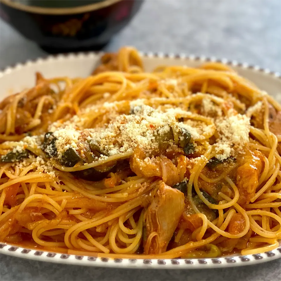 鶏とトマトソースのパスタ|あきちゃ☆彡さん