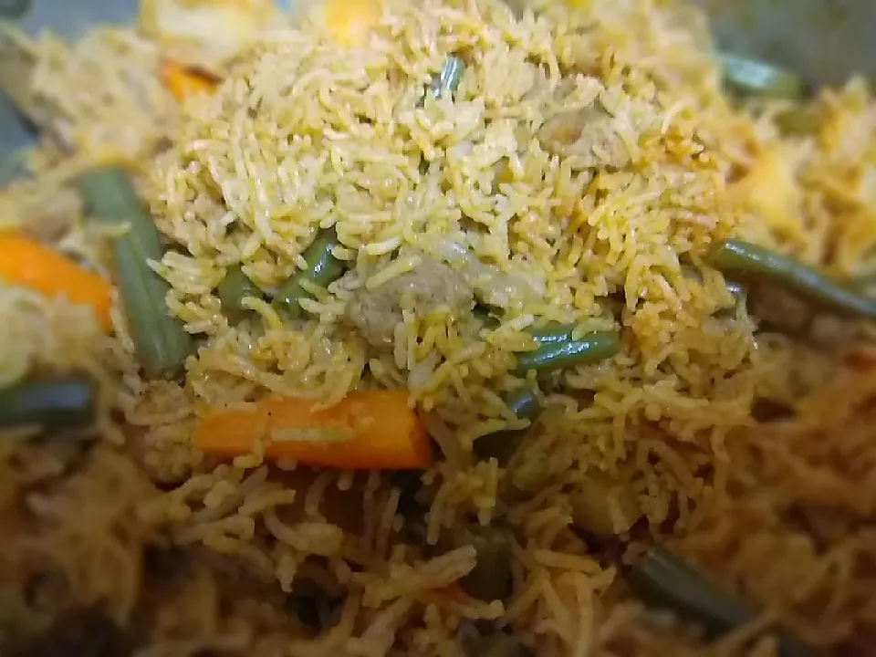 vegetable biriyani made with special garam masala|venkatさん