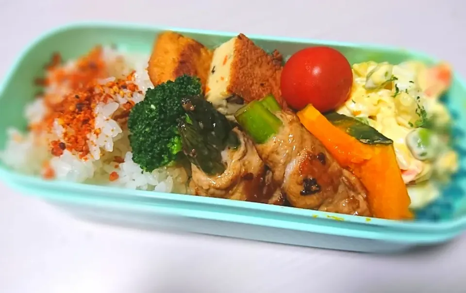 道産アスパラ肉巻きお弁当|えびぱんさん