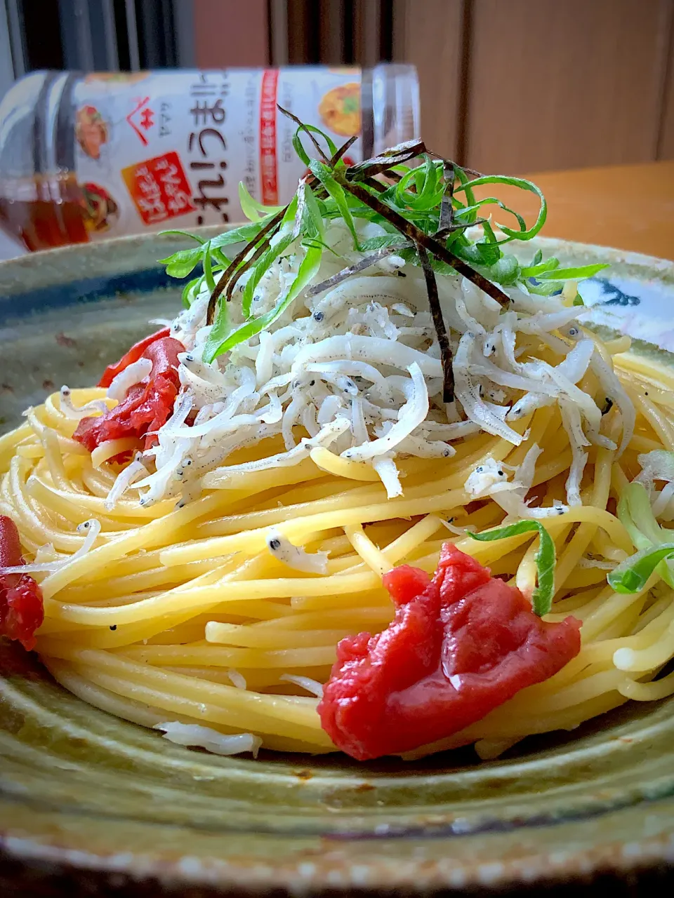 これうまつゆdeぱぱっとパスタin釜揚げしらす&梅干し|9421beruさん