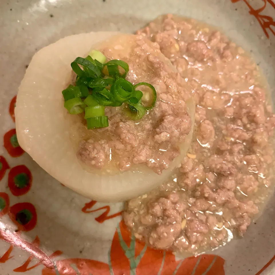 ふろふき大根の鶏そぼろ味噌かけ|まゆこさん