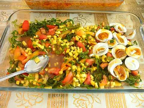 Fern Salad with Mango and Salted Egg|johannamarieさん