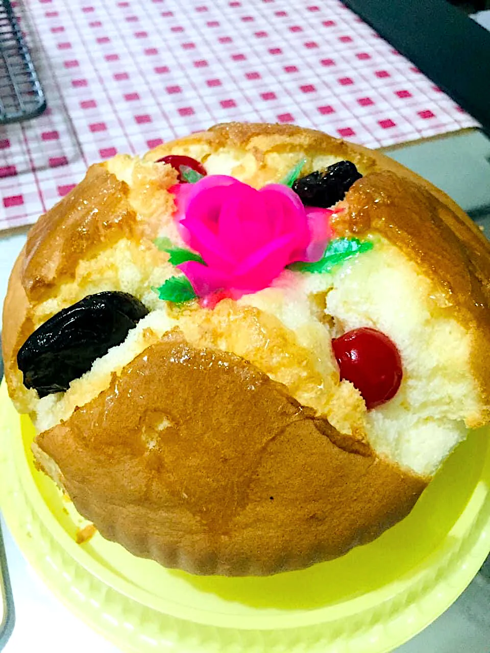 Sponge Cake with Fruits☺️❤️💙💖💚|Maribel Pasugnodさん