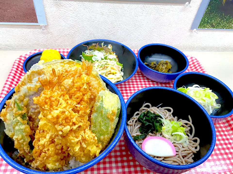 海老天丼＆半そばセット|nyama1さん