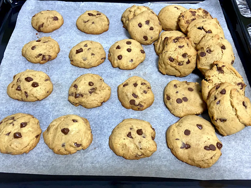 Homemade chocolate chips cookies😋😋|lovetoeatさん