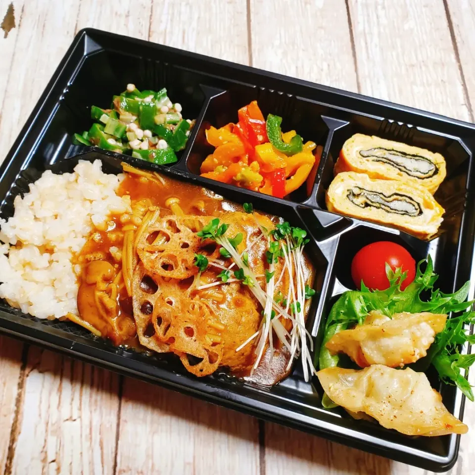 ☺️きのこカレー煮込みハンバーグ弁当☺️
2020・05/19|Laniさん