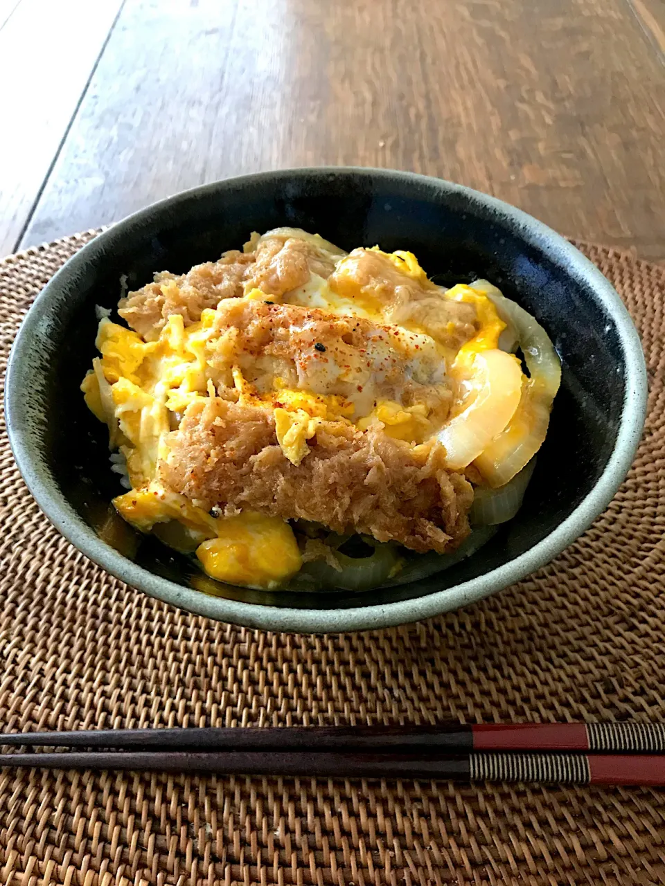 鳥カツ丼🐔|のんたさん