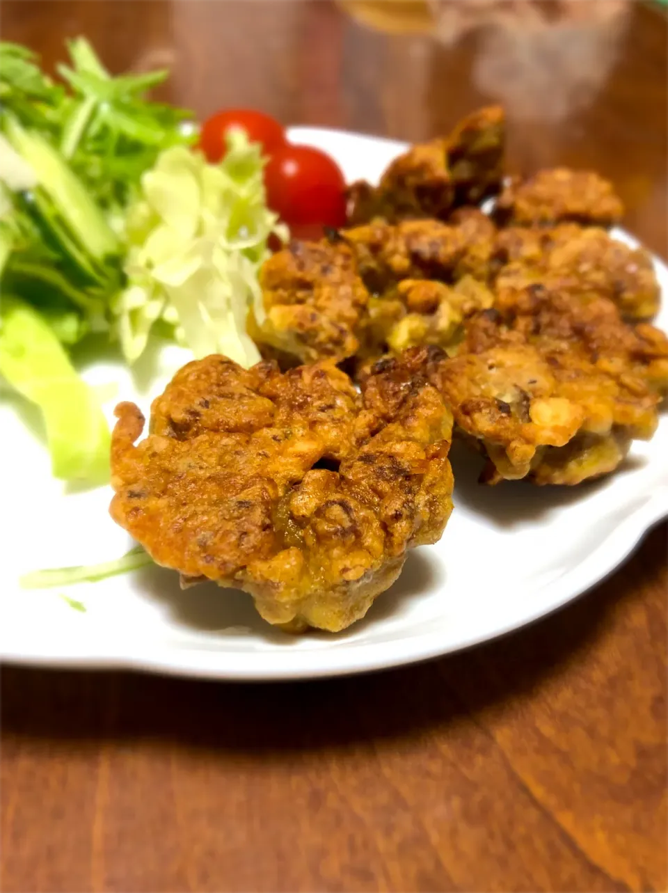 大豆のお肉で🍖カレーチーズ唐揚げ|あるぱかさん