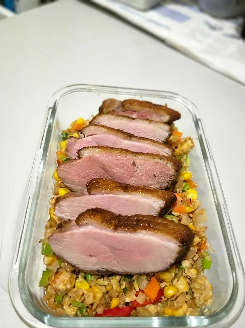 【duck breast & cauliflower fried rice 】|Tanivuさん