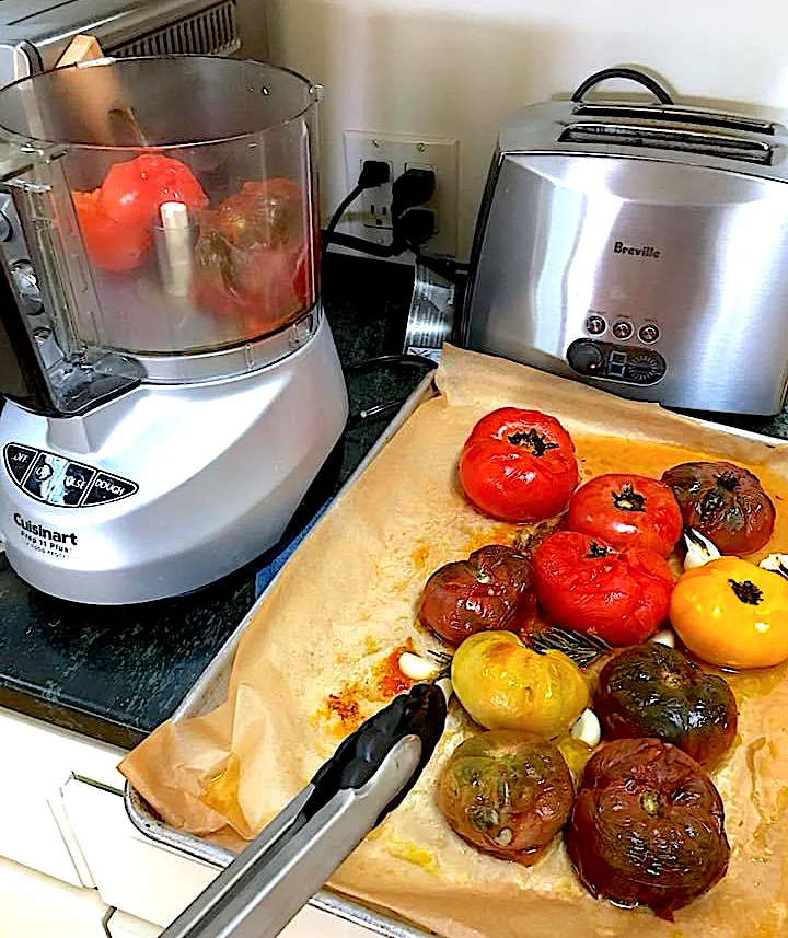 Making heirloom tomato Bisque/Soup|🌺IAnneさん