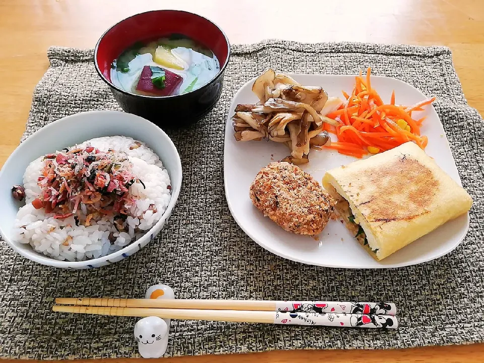 油揚げの紫蘇納豆詰め、おからコロッケ風など|こっちゃんさん