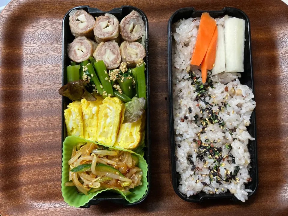 Snapdishの料理写真:相方のお弁当|Naoko Miyataさん