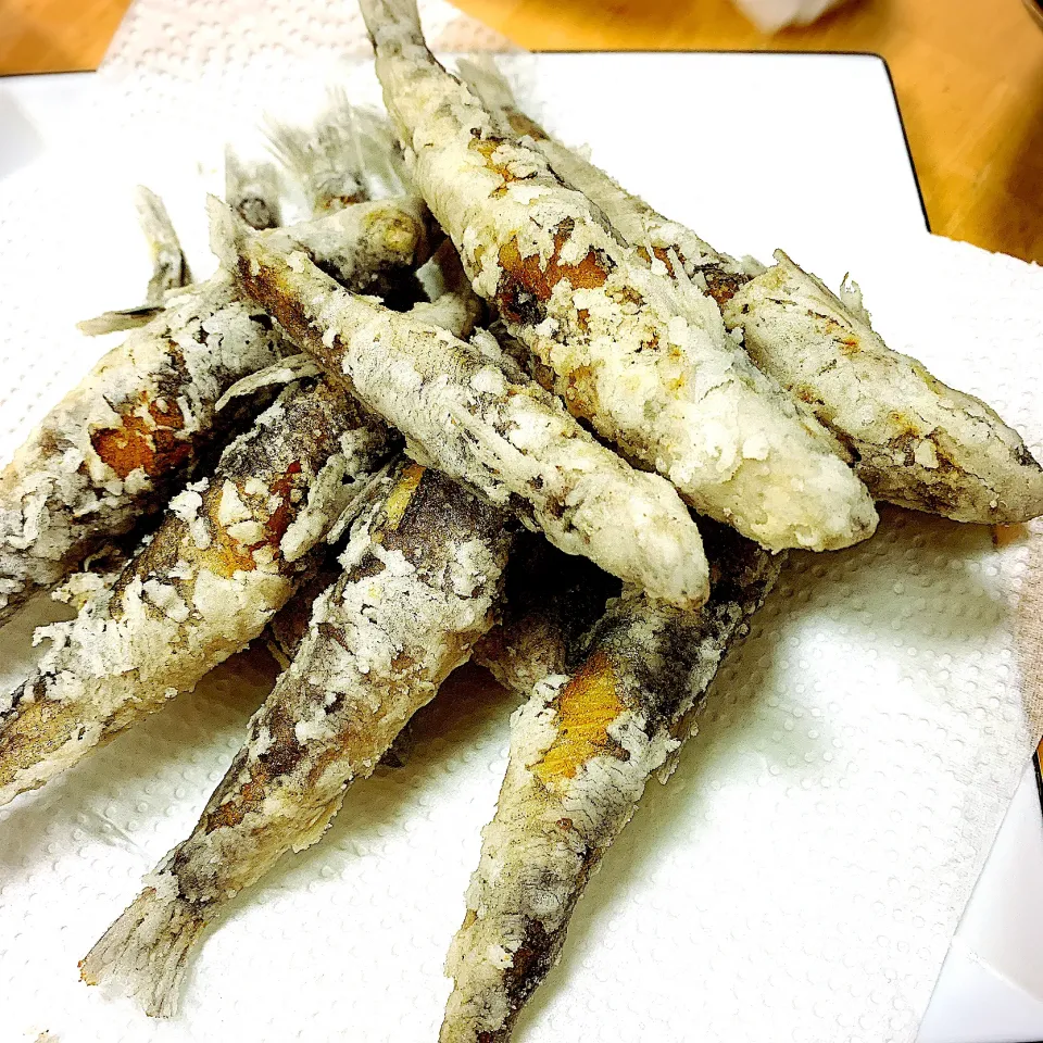 Snapdishの料理写真:めひかりの唐揚げ|Saoriさん