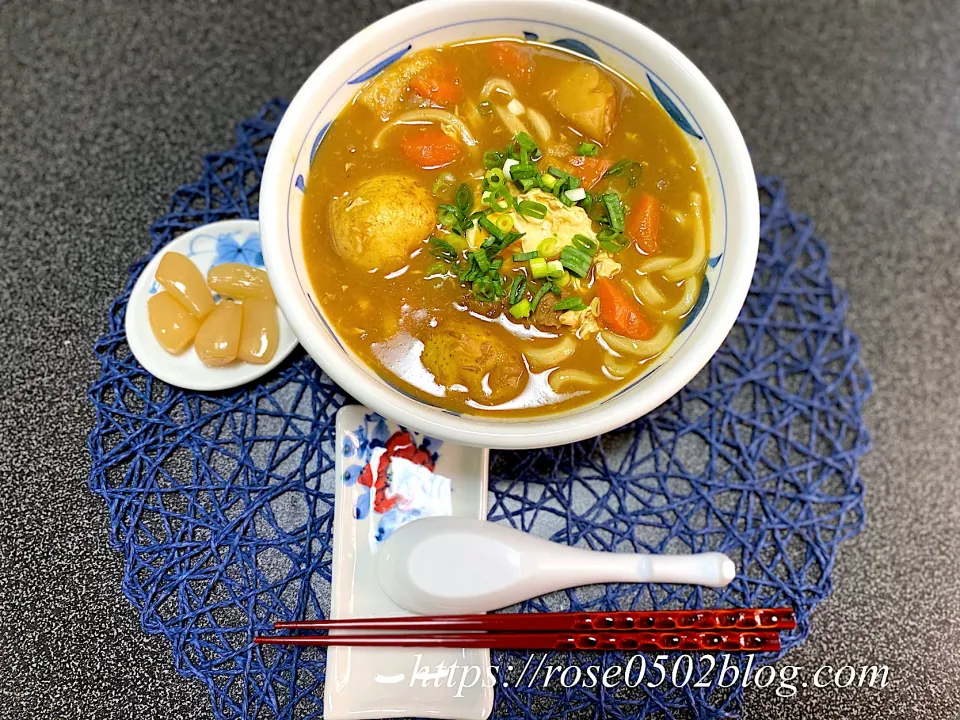 昨日のお昼ご飯『カレーうどん』|emiさん