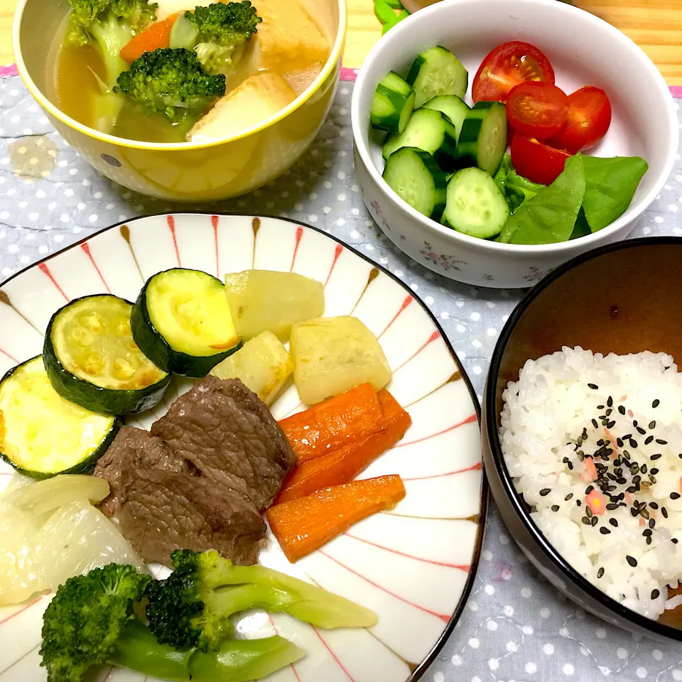 4歳児晩ご飯|さとう かおりさん