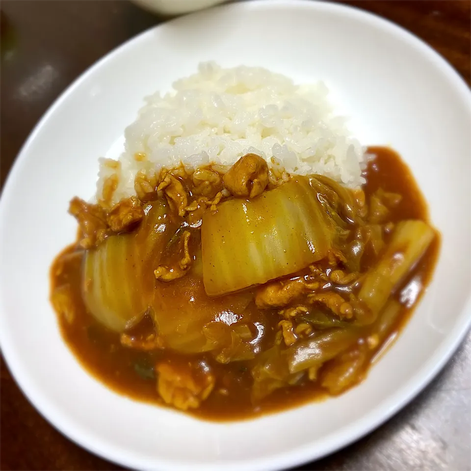 白菜と豚肉の無水カレー|まるちゃんさん