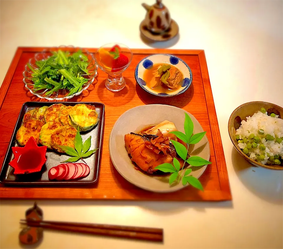 ブリのあら炊きと豆ご飯|あっこさん