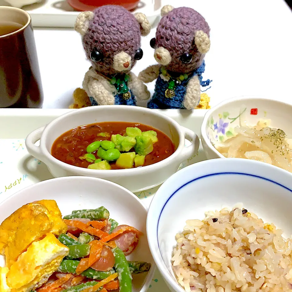 Snapdishの料理写真:昨日の晩ご飯(*⁰▿⁰*)|chagashiさん