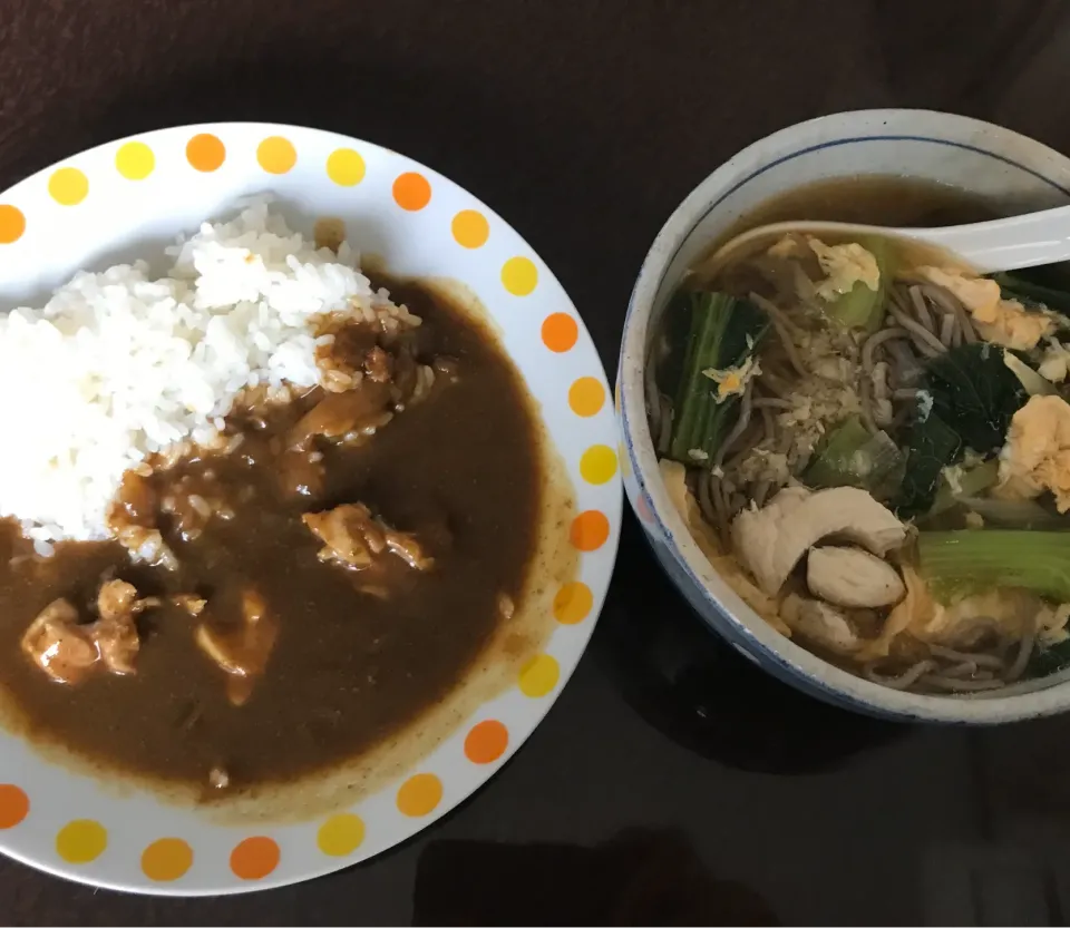 カレーセット（カレーと鳥蕎麦|純さん