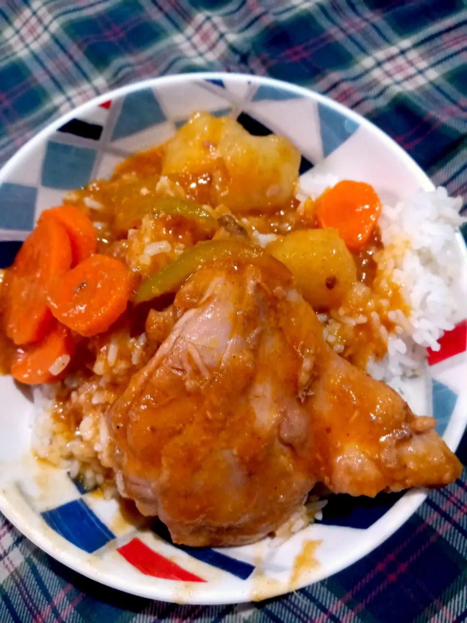 Snapdishの料理写真:Chicken afritada with kamote ala Rina❤|Rina Paradiseさん