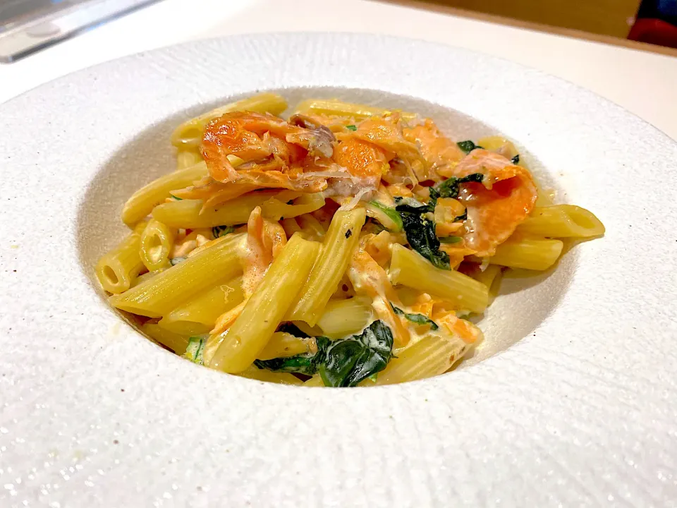 Lemon smoked salmon penne|skyblueさん