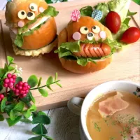 Snapdishの料理写真:息子の朝ごパン