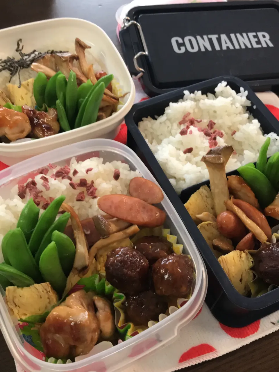 Snapdishの料理写真:2020.5.19 中学&小学生男子のお弁当🍱|かおたまさん