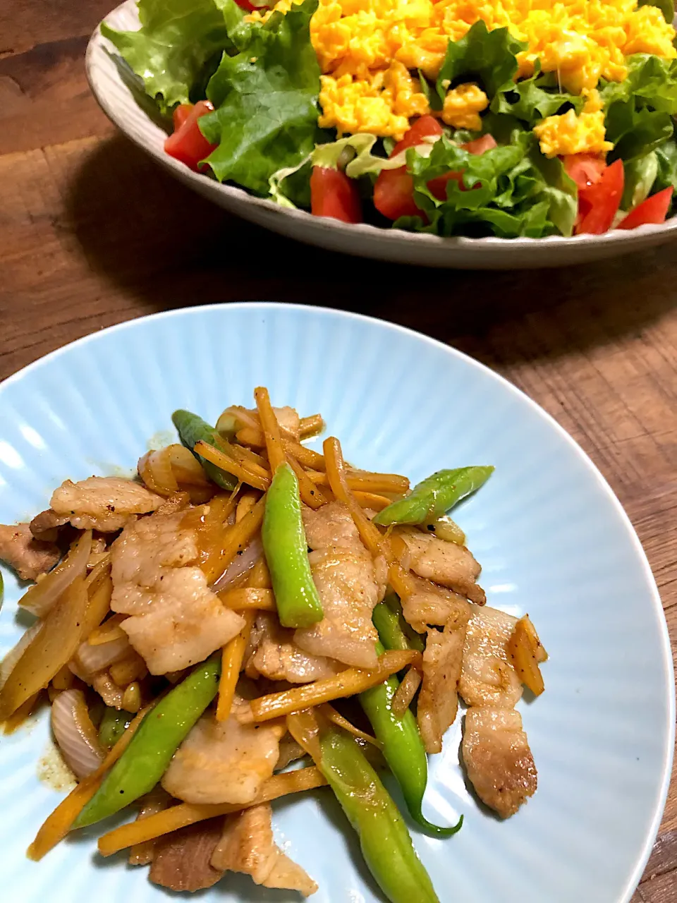 豚バラとインゲンの旨焼き😊|ひまさくさん