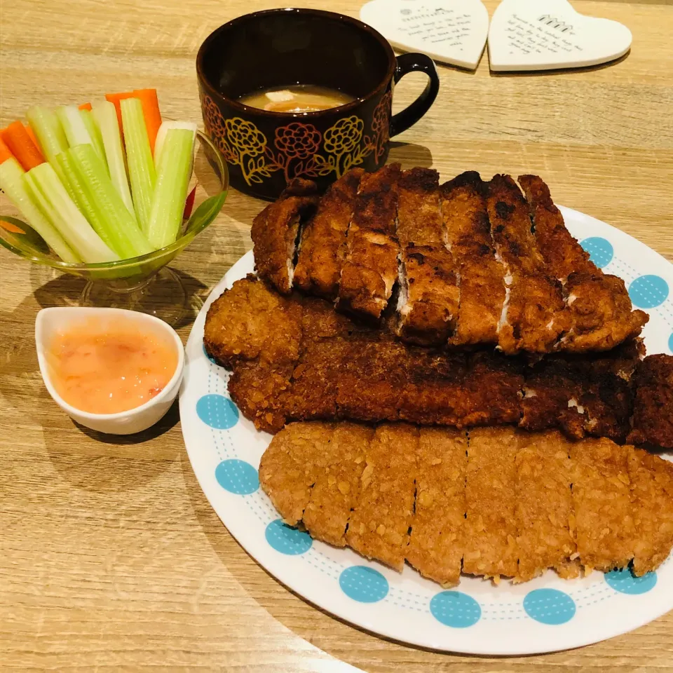 ポーク・チキン・パンガシウスのフライ&野菜スティック|🇦🇺OZ🇦🇺さん