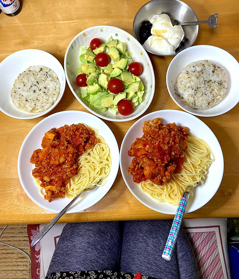 Snapdishの料理写真:チキントマト🍅ソーススパゲティ|Makokoさん