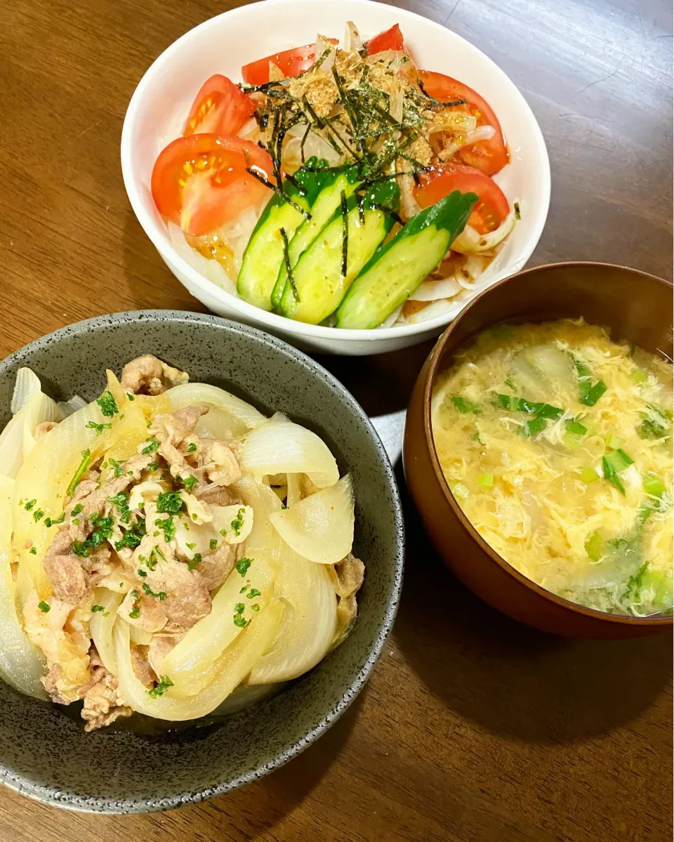 Snapdishの料理写真:新玉ねぎ尽くし料理|み〜さん