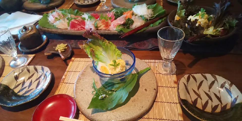 Snapdishの料理写真:実家で家族でお昼ゴハン|miyuki🌱さん